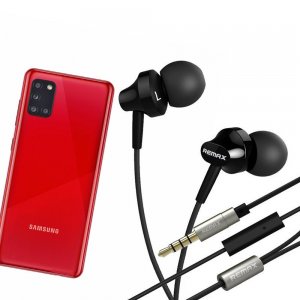 Наушники для Samsung Galaxy A31 с микрофоном