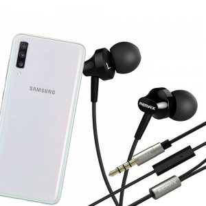 Наушники для Samsung Galaxy A70 с микрофоном