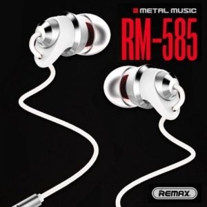 Наушники гарнитура с микрофоном Remax RM-585 Серебряная
