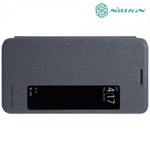 Nillkin чехол книжка с окном для Huawei Mate 10 - Sparkle Case Серый