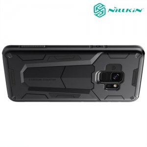 Nillkin Defender Бронированный противоударный двухслойный чехол для Samsung Galaxy S9 - Черный