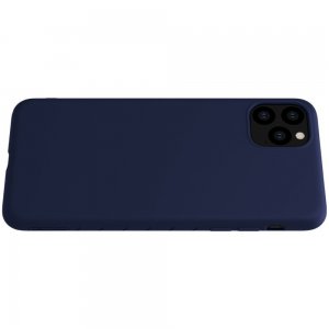 NILLKIN Rubber-wrapped Мягкий силиконовый чехол для iPhone 11 Pro с микрофибровой подкладкой синий