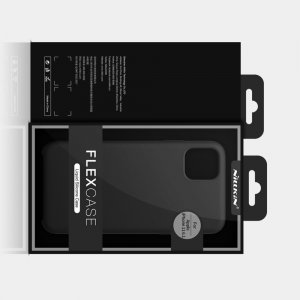 NILLKIN Flex Мягкий силиконовый чехол для iPhone 11 с микрофибровой подкладкой синий