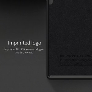 NILLKIN Rubberized Мягкий силиконовый чехол для Samsung Galaxy Note 10 Plus / 10+ с микрофибровой подкладкой черный