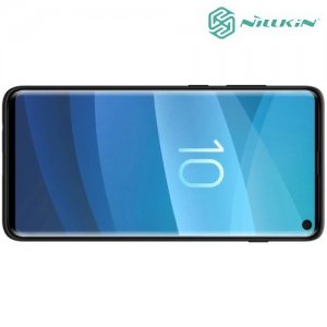 NILLKIN Flex Мягкий силиконовый чехол для Samsung Galaxy S10 с микрофибровой подкладкой черный
