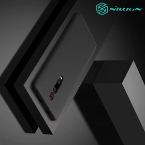 NILLKIN Мягкий силиконовый чехол для Xiaomi Mi 9T с микрофибровой подкладкой черный