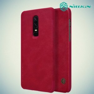 NILLKIN Qin чехол флип кейс для OnePlus 6 - Красный