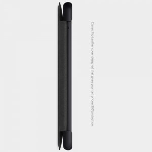 NILLKIN Qin чехол флип кейс для Samsung Galaxy A12 - Черный