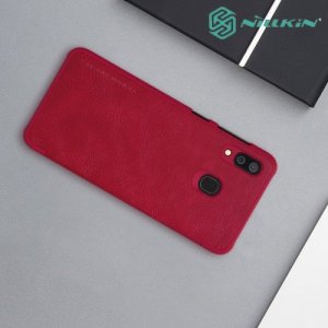 NILLKIN Qin чехол флип кейс для Samsung Galaxy A30 / A20 - Красный