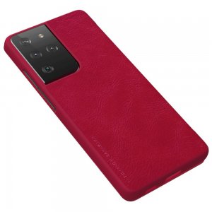 NILLKIN Qin чехол флип кейс для Samsung Galaxy S21 Ultra - Красный