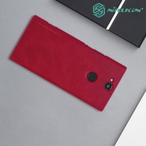 NILLKIN Qin чехол флип кейс для Sony Xperia XA2 Plus - Красный