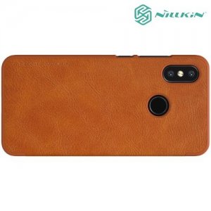 NILLKIN Qin чехол флип кейс для Xiaomi Mi 8 - Коричневый