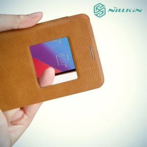 Nillkin Qin Series чехол книжка для LG G6 H870DS - Коричневый