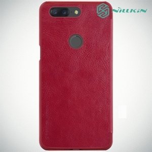 Nillkin Qin Series чехол книжка для OnePlus 5T - Красный