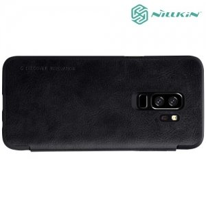 Nillkin Qin Series кожаный чехол книжка для Samsung Galaxy S9 Plus - Черный 