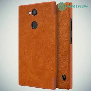 Nillkin Qin Series чехол книжка для Sony Xperia L2 - Коричневый