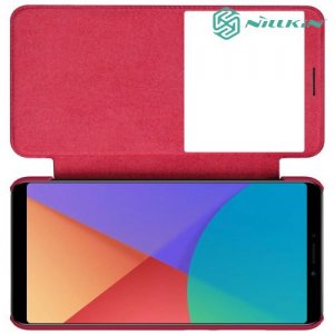 Nillkin Qin Series чехол книжка для Xiaomi Redmi Note 5 / 5 Pro - Красный