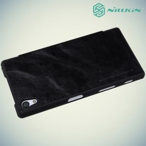 Nillkin Qin Series чехол книжка для Sony Xperia Z5 Compact - Черный