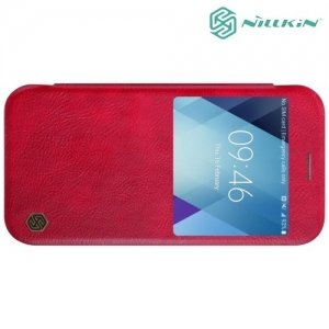 Nillkin Qin Series чехол книжка для Galaxy A5 2017 SM-A520F - Красный