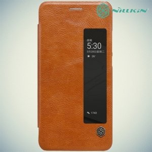 Nillkin Qin Series чехол книжка для Huawei P10 - Коричневый