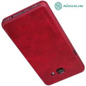 Nillkin Qin Series кожаный чехол книжка для Samsung Galaxy A5 2016 SM-A510F - Красный 