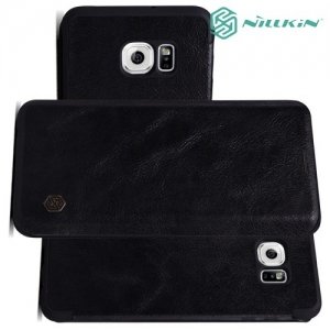 Nillkin Qin Series чехол книжка для Samsung Galaxy S6 Edge Plus - Черный