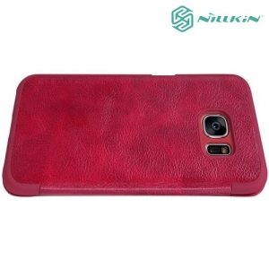 Nillkin Qin Series чехол книжка для Samsung Galaxy S7 - Красный