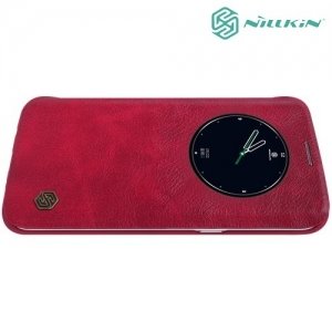 Nillkin Qin Series кожаный чехол книжка для Samsung Galaxy S7 Edge - Красный 