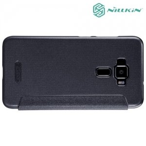 Nillkin с умным окном чехол книжка для Asus Zenfone 3 ZE520KL - Sparkle Case Серый