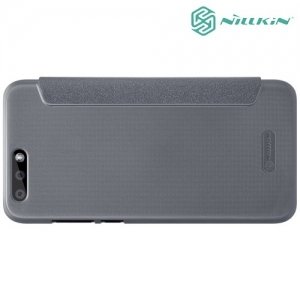 Nillkin с умным окном чехол книжка для Asus Zenfone 4 ZE554KL - Sparkle Case Серый