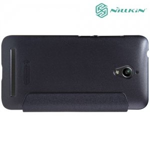 Nillkin с умным окном чехол книжка для ASUS ZenFone Go ZC500TG - Sparkle Case Серый
