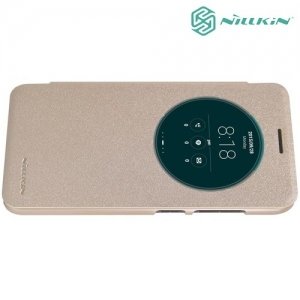 Nillkin с умным окном чехол книжка для ASUS ZenFone Go ZC500TG - Sparkle Case Золотой