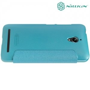 Nillkin с умным окном чехол книжка для ASUS ZenFone Go ZC500TG - Sparkle Case Голубой