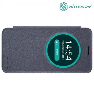 Nillkin с умным окном чехол книжка для ASUS ZenFone Max ZC550KL - Sparkle Case Серый