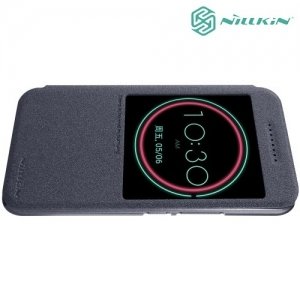 Nillkin с умным окном чехол книжка для HTC 10 / 10 Lifestyle - Sparkle Case Серый
