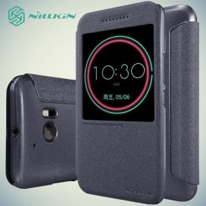 Nillkin с умным окном чехол книжка для HTC 10 / 10 Lifestyle - Sparkle Case Серый