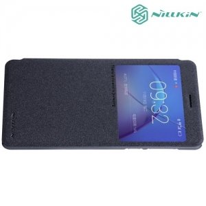 Nillkin с умным окном чехол книжка для Huawei Honor 6x - Sparkle Case Серый