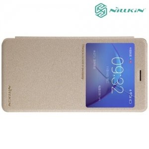 Nillkin с умным окном чехол книжка для Huawei Honor 6x - Sparkle Case Золотой