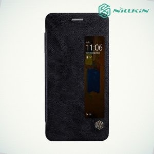 Nillkin с умным окном чехол книжка для Huawei Mate 9 Pro - Sparkle Case Черный