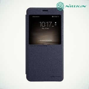 Nillkin с умным окном чехол книжка для Huawei Mate 9 - Sparkle Case Серый