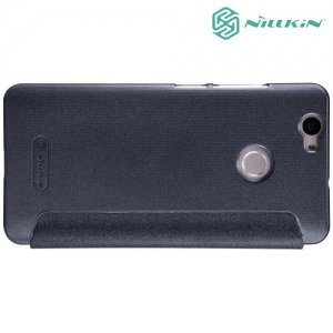 Nillkin с умным окном чехол книжка для Huawei nova - Sparkle Case Серый