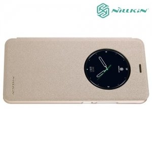 Nillkin с умным окном чехол книжка для Meizu M3 Note - Sparkle Case Золотой