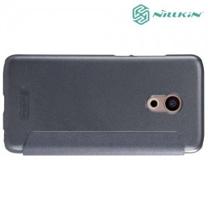 Nillkin с окном чехол книжка для Meizu Pro 6 - Sparkle Case Серый