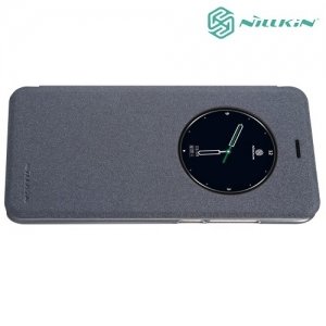 Nillkin с окном чехол книжка для Meizu Pro 6 - Sparkle Case Серый