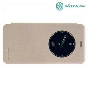 Nillkin с окном чехол книжка для Meizu Pro 6 - Sparkle Case Золотой