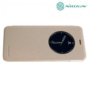 Nillkin с окном чехол книжка для Meizu Pro 6 - Sparkle Case Золотой