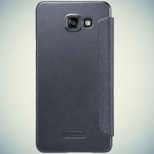 Nillkin с окном чехол книжка для Samsung Galaxy A7 2016 SM-A710F - Sparkle Case Серый