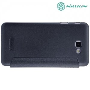 Nillkin с окном чехол книжка для Samsung Galaxy J5 Prime - Sparkle Case Серый