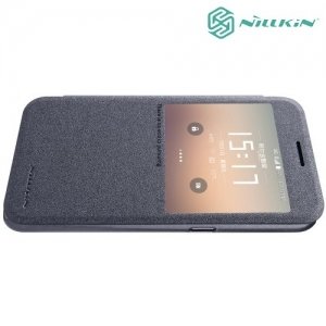 Nillkin ультра тонкий чехол книжка для Samsung Galaxy S7 - Sparkle Case Серый 
