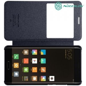 Nillkin с умным окном чехол книжка для Xiaomi Mi Note 2 - Sparkle Case Серый